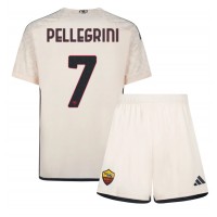 Fotbalové Dres AS Roma Lorenzo Pellegrini #7 Dětské Venkovní 2023-24 Krátký Rukáv (+ trenýrky)
